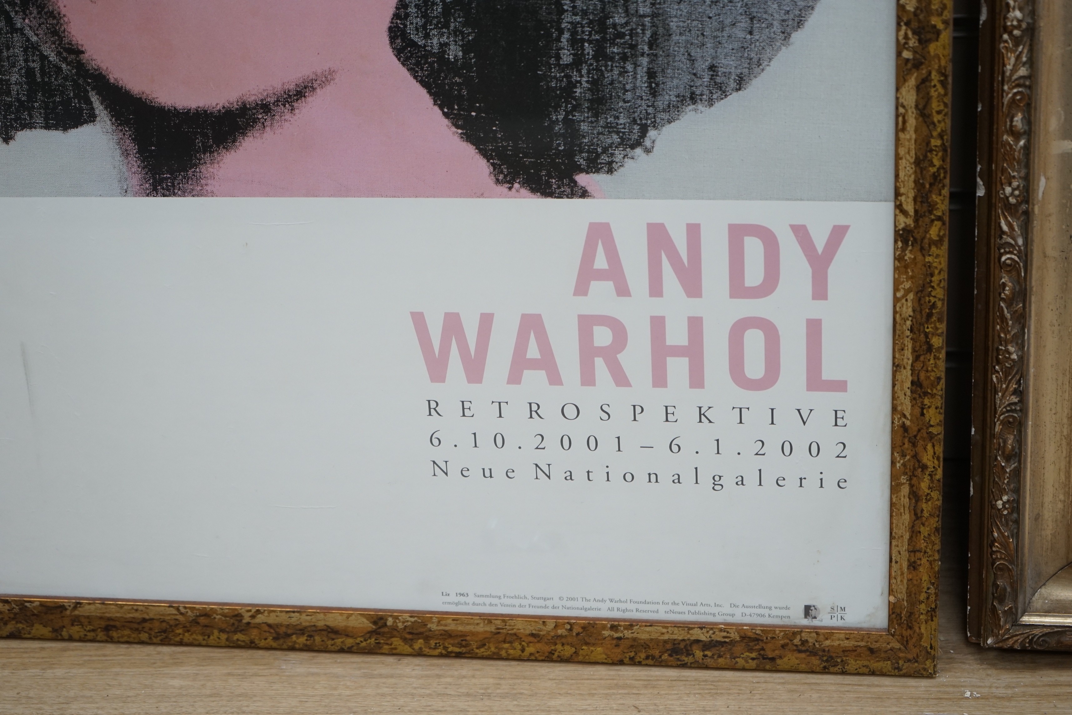 Andy Warhol, colour poster for Retrospektive Neue Nationalgalerie 2002, 82 x 58cm